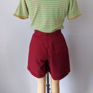 Vintage early 90s maroon shorts